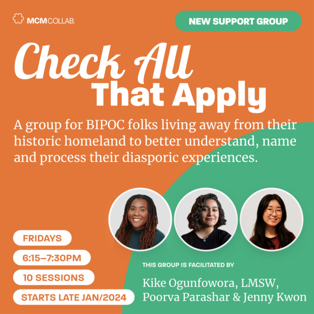 Check All That Apply - a support group exploring your diasporic experience