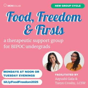 FOOD, FREEDOM & FIRSTS - a support group for BIPOC undergrads